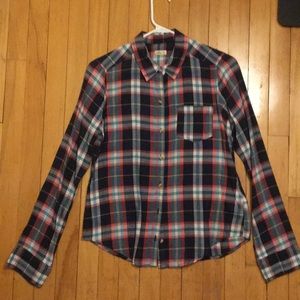 Hollister plaid shirt